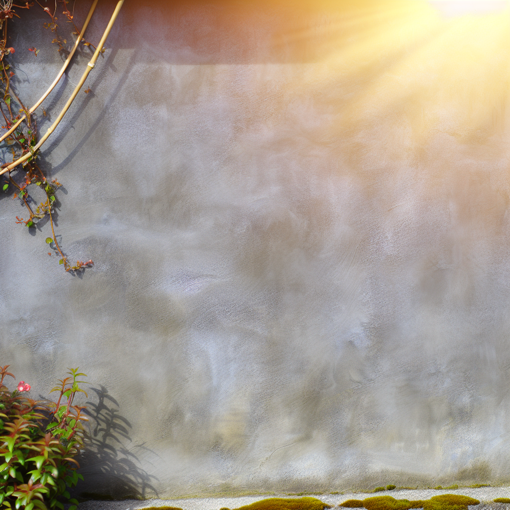 Nice concrete garden wall